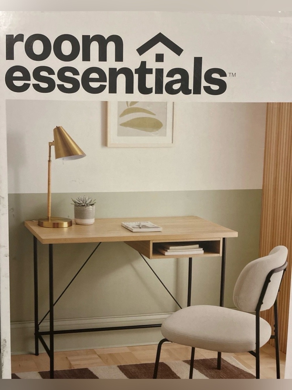 New Room Essentials Writing Desk Modern Computer Laptop Study Table NIB